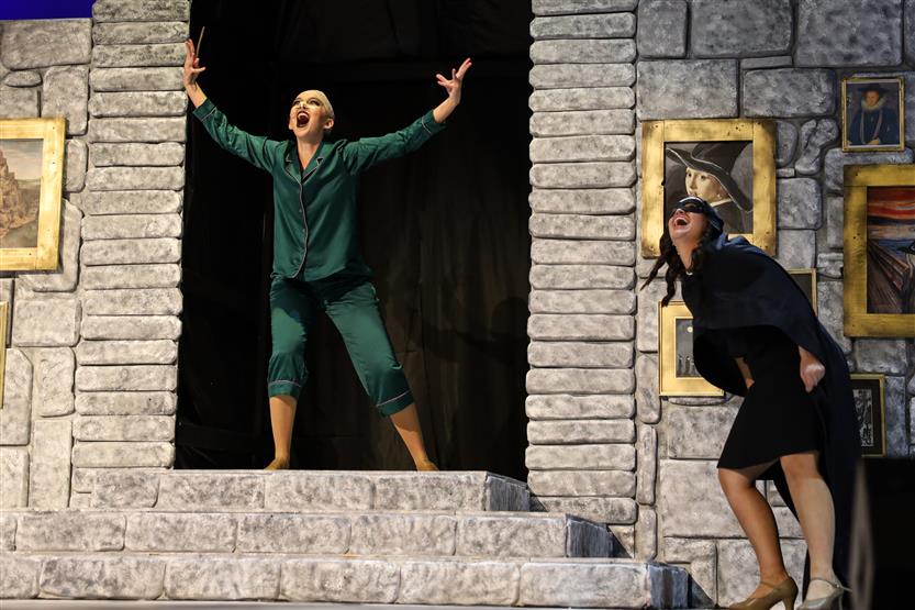 Students perform onstage